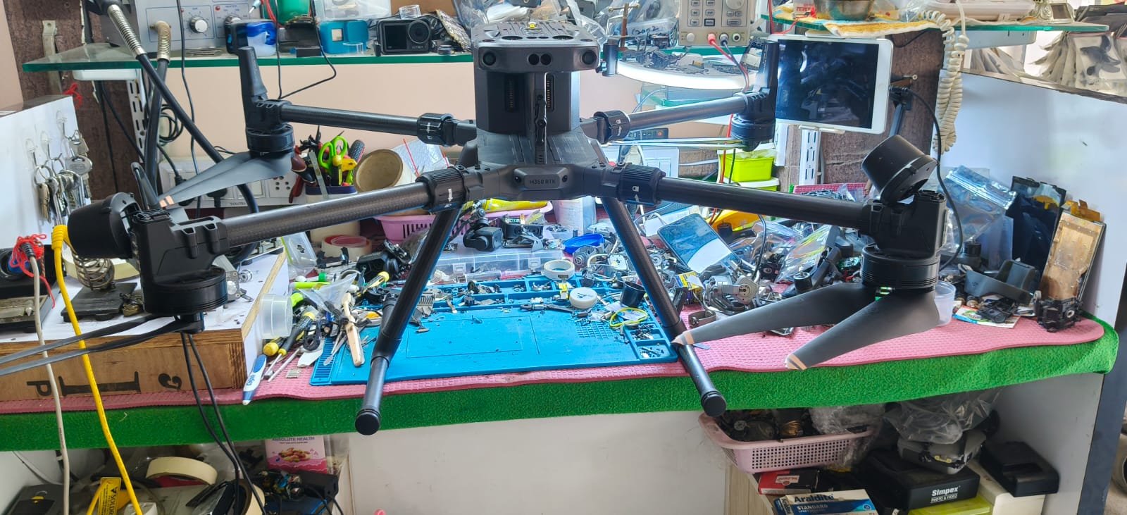 DJI Matrice 350 RTK following compass issue repair at Livevideotronics Indore